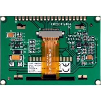 JOY-IT COM-OLED2.42 2,42 inch OLED-Display-Modul 128x64, Weiß, SPI/I2C, SSD1309