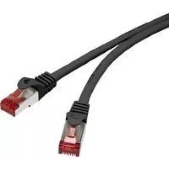 Renkforce RF-4979742 Cat6 S/FTP Patchkabel, RJ45, 3m, Schwarz