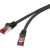 Renkforce RF-4979742 Cat6 S/FTP Patchkabel, RJ45, 3m, Schwarz