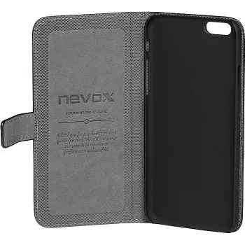 Nevox ORDO Flip-Hülle für Sony Xperia Z5 - PU-Leder, Schwarz