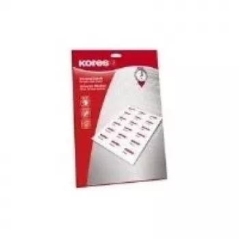 Kores Universal-Etiketten 52,5 x 29,7 mm Weiß 25 Blatt Randlos (1000 Etiketten) L5229.25