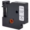 RENKFORCE RF-LT-D45010 Kompatibles DYMO D1 Beschriftungsband 12mm Transparent Schwarz auf 7m RF-6027820
