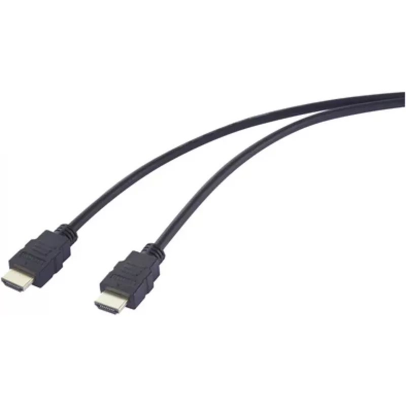 SpeaKa Professional HDMI-Kabel HDMI-A Stecker auf Stecker 3,00 m Schwarz 4K UHD SP-12816084