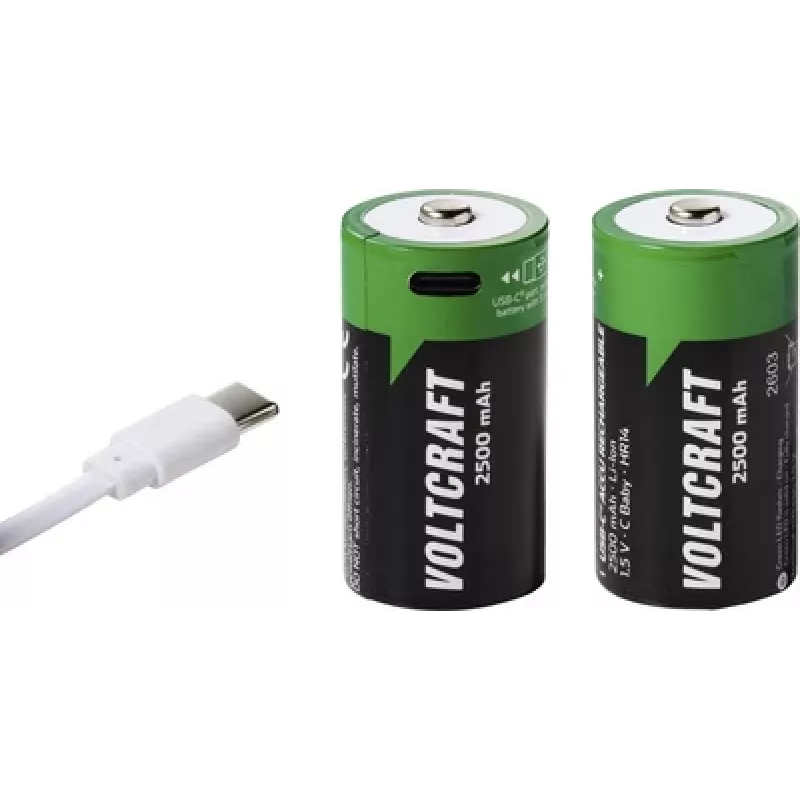 VOLTCRAFT Baby (C) Li-Ion Akku 2500 mAh 1,5 V 2er-Pack (VC-17275575)