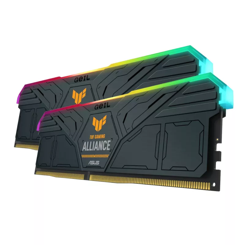 GeIL Gemini TUF RGB 32GB DDR5 6000MHz Desktop-Gaming-Arbeitsspeicher-Kit (2 x 16GB) – Grau