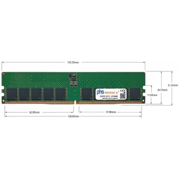 PHS-memory 48GB DDR5 5600MHz ECC UDIMM für Supermicro X13SAE-F SP565692