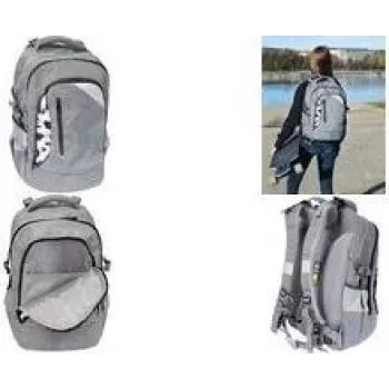 FABER-CASTELL EBERHARD FABER X-Style Schulrucksack, Grau/Schwarz, 25L, für 9-16 Jahre 577624