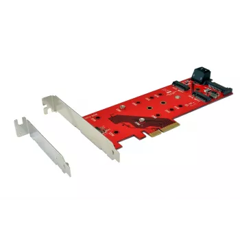 EXSYS EX-3660 M.2 zu SATA III Adapterkarte - B-Key/B+M Key, 6 Gbps, unterstützt 2230/2242/2260/2280