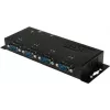EXSYS EX-1334HMV-2 4-Port USB 2.0 auf RS-232 Seriell Adapter mit Metallgehäuse