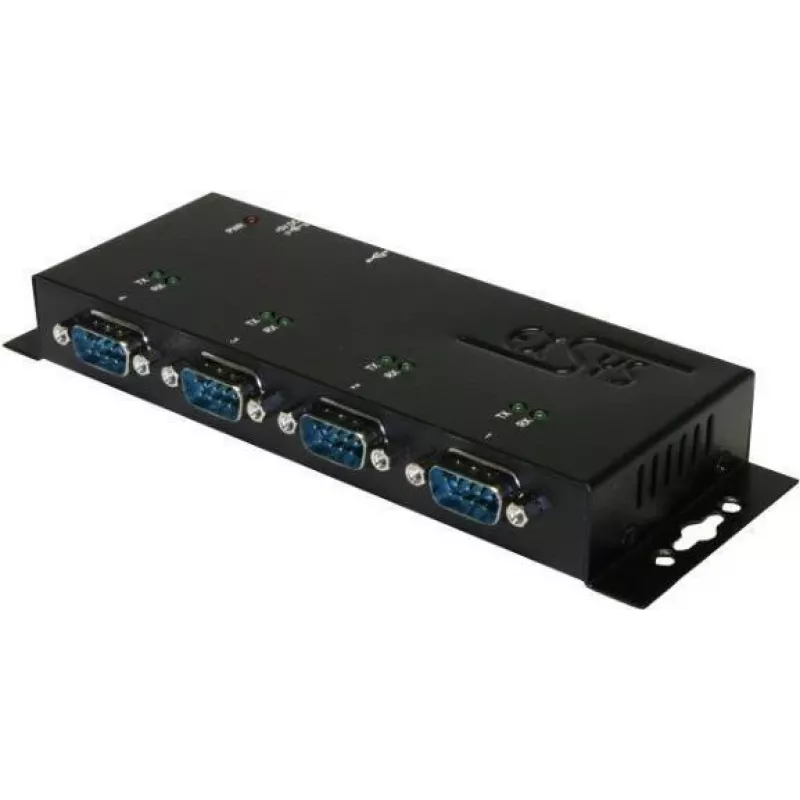 EXSYS EX-1334HMV-2 4-Port USB 2.0 auf RS-232 Seriell Adapter mit Metallgehäuse