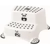 keeeper kids Igor Panda 2-Stufen-Hocker, Weiß mit Panda-Druck, 120 kg Tragkraft, rutschfeste Füße 1003110024100