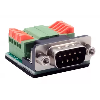 EXSYS EX-49000 Serielles Adapterkabel D-SUB 9-polig Stecker auf 10-polige Schraubklemme, 30 cm
