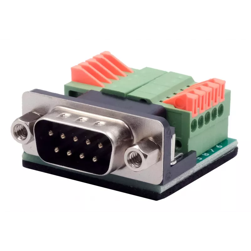 EXSYS EX-49000 Serielles Adapterkabel D-SUB 9-polig Stecker auf 10-polige Schraubklemme, 30 cm
