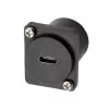 EXSYS EX-49167 D-Typ USB-C Buchse auf Stecker Einbauadapter, USB 3.2 Gen 2, 10Gbps
