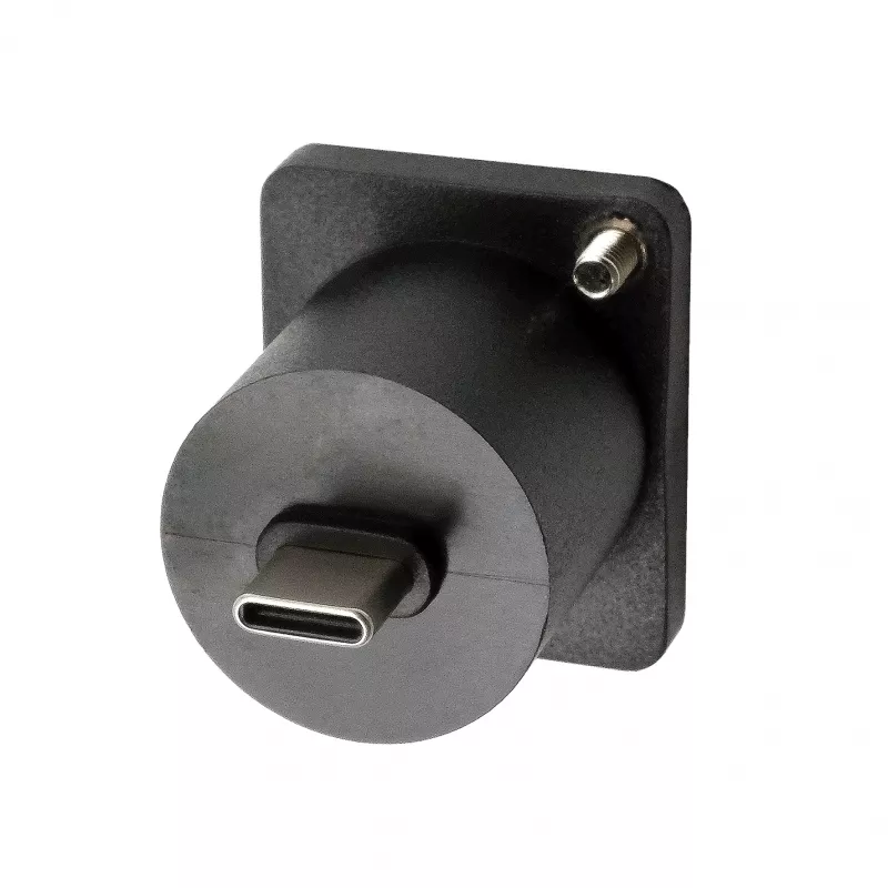EXSYS EX-49167 D-Typ USB-C Buchse auf Stecker Einbauadapter, USB 3.2 Gen 2, 10Gbps