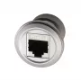 EXSYS EX-49196 Metall RJ45 Einbauadapter, Buchse zu Buchse