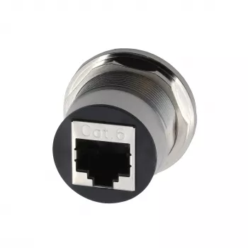 EXSYS EX-49196 Metall RJ45 Einbauadapter, Buchse zu Buchse