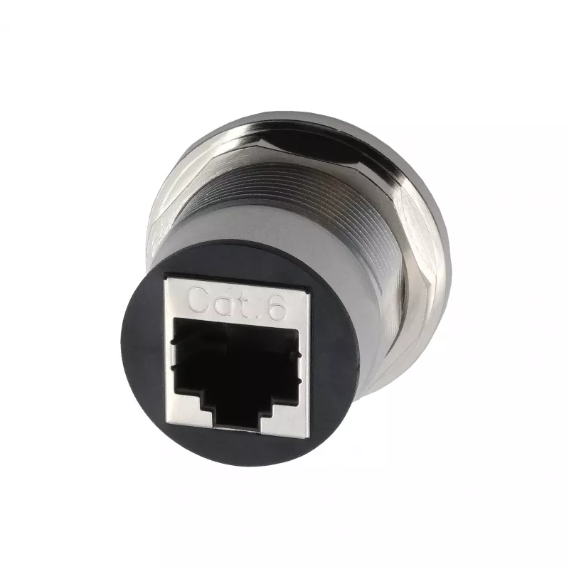 EXSYS EX-49196 Metall RJ45 Einbauadapter, Buchse zu Buchse