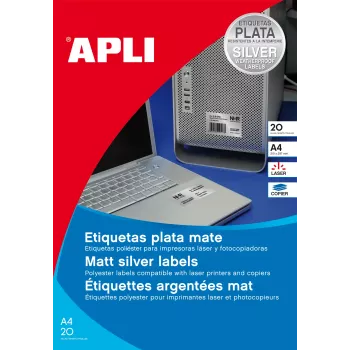 AGIPA wetterfeste Polyesterfolien-Etiketten 105 x 148 mm Weiß (1 Blatt) 1227