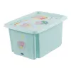 keeeper Aufbewahrungsbox karolina Peppa Pig, 15 Liter stapelbare/nistbare Box mit Deckel, PP, Aquamarin, 1 Stück 1223662433600