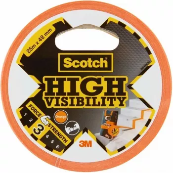 3M Scotch Hochsichtbarkeitsband Orange 48 mm x 25 m, 6 Rollen 7100205301