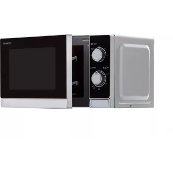 Sharp R200INW Solo Mikrowelle 20L 800W Schwarz/Silber