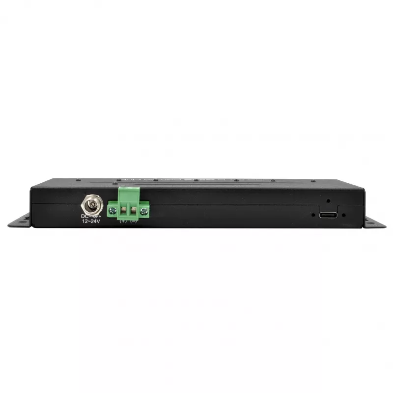 EXSYS EX-1247HMVS 7-Port USB 3.2 Gen 2 Industrie-Hub mit DIN-Schienen-Montage