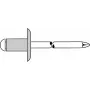 GESIPA Blindniet 4,0 x 12,0 mm Aluminium/Stahl Großkopf - 500 Stück (1454097)