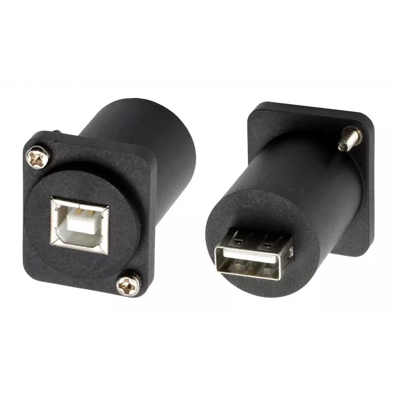 EXSYS EX-49157 D-Typ USB 2.0 Einbauadapter, USB-B Buchse zu USB-A Buchse
