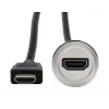 EXSYS EX-49180 Metall-Panelmontage-HDMI-Adapter, Buchse auf Stecker, 30 cm