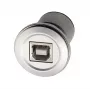 EXSYS EX-49193 Metall-Panelmontage-USB-2.0-Adapter USB-B-Buchse auf USB-A-Buchse