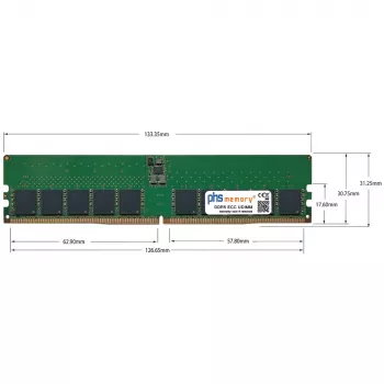PHS-memory 16GB DDR5 5600MHz ECC UDIMM Speichermodul für Supermicro SuperWorkstation SYS-532AW-C (SP610877)