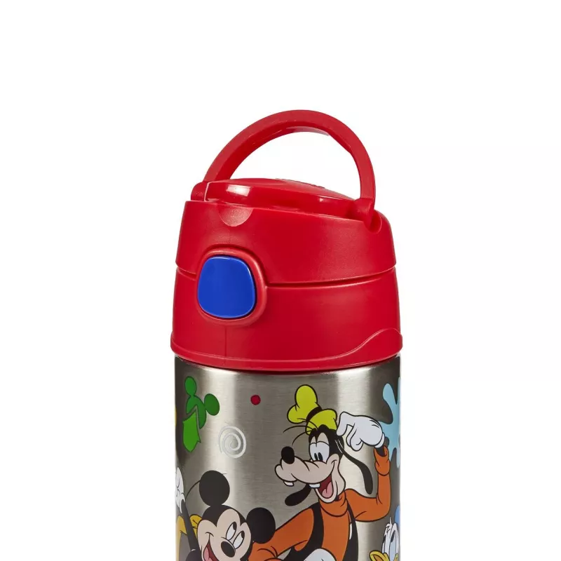 THERMOS FUNTAINER Isolierflasche mit Strohhalm, Disney Mickey, 0,35 L, Edelstahl, PP-Deckel 4113.411.035