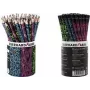 FABER-CASTELL EBERHARD FABER NEON HB Graphitstifte, 72er-Pack runder Köcher, 2,0 mm Mine, holzfrei 511899