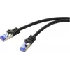 Renkforce RF-6830464 CAT 6a S/FTP Patchkabel, RJ45, 5 m, Schwarz