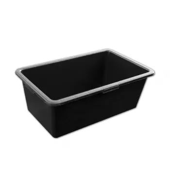 Bradas KTKP60 PVC Mörtelwanne 60L Schwarz mit profilierten Rändern
