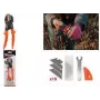 Bradas V-SERIES Multifunktions-Gartenschere mit austauschbarer Ambossklinge, Orange, 1 Stück (KT-V1)