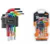 Bradas 9-teiliges Inbusschlüssel-Set, S2-Stahl, mehrfarbig, metrisch 1,5-10mm, L-Form, farbcodiert, DIY-HKH42-SH/B