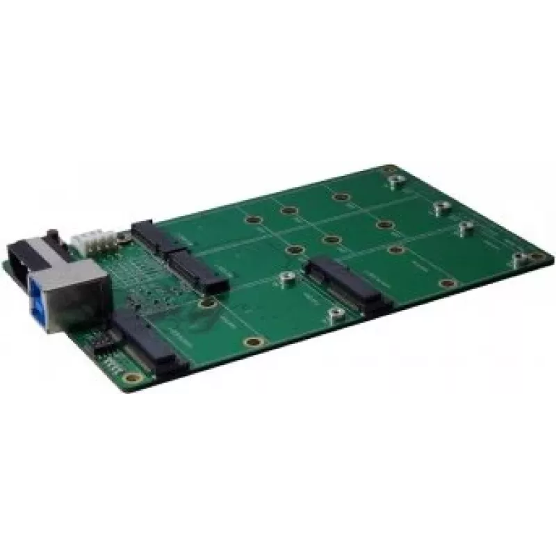 EXSYS EX-3673 USB 3.2 Gen 2x1 auf M.2 und mSATA Adapterkarte mit USB Typ-B Buchse