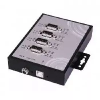 EXSYS EX-1344HMV Industrieller 4-Port USB 2.0 Hub, Metall, DIN-Schienen-/Wandmontage, 7-24V DC, ESD- & Überspannungsschutz