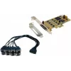 EXSYS EX-45368 PCIe 8S Seriell RS-232/422/485 Karte inkl. Low-Profile-Bügel (SystemBase)