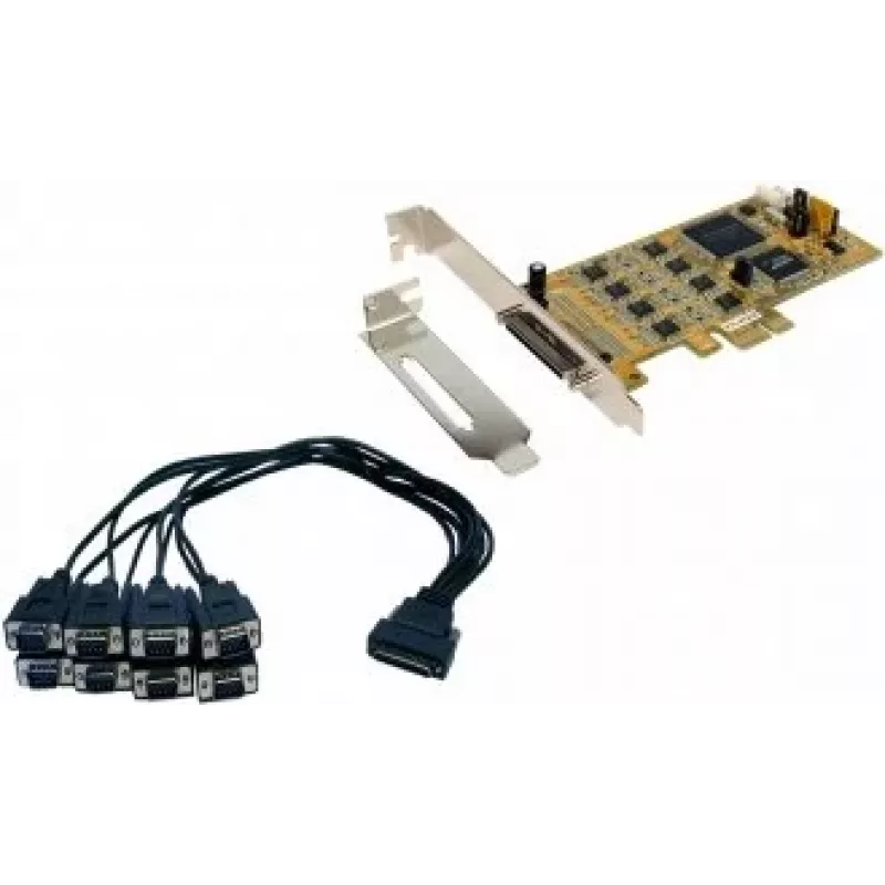 EXSYS EX-45368 PCIe 8S Seriell RS-232/422/485 Karte inkl. Low-Profile-Bügel (SystemBase)