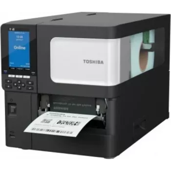 Toshiba BX410T-GS02-QM-S Industrieller Barcode-Drucker, 203 dpi, Thermotransfer/Direktthermo, USB & LAN, Farb-LCD, Near Edge, A-BRID OS 18221169006