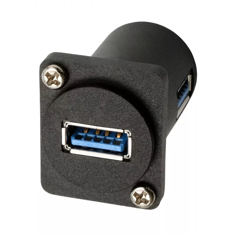 EXSYS EX-49154 D-Typ Adapter USB-A Buchse zu Buchse 90°, USB 3.2 Gen 1
