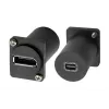 EXSYS EX-49170 DisplayPort auf Mini DisplayPort Buchse Einbauadapter, 4K UHD