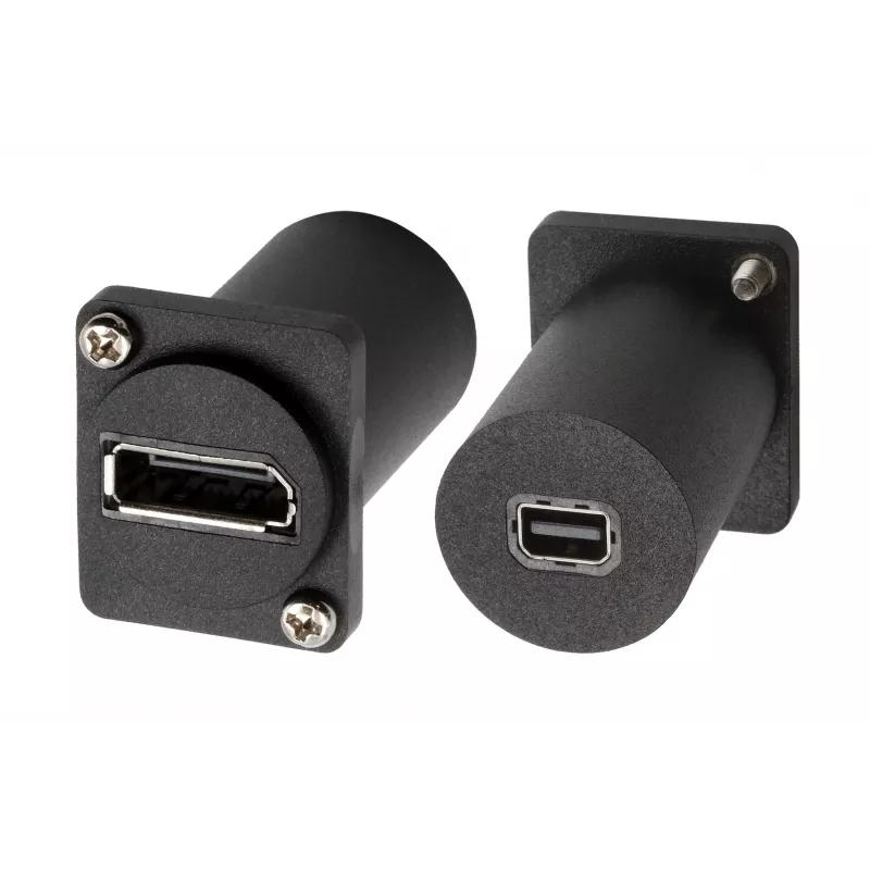 EXSYS EX-49170 DisplayPort auf Mini DisplayPort Buchse Einbauadapter, 4K UHD