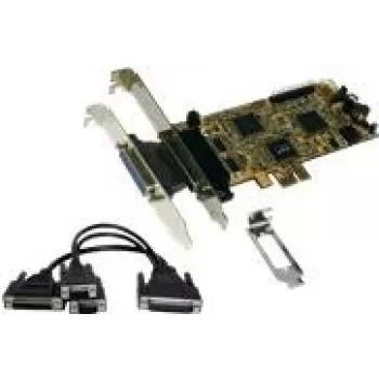 EXSYS EX-44344 2S/2P PCI-Express Multi-I/O-Karte mit Octopus-Kabel, RS232 & IEEE1284