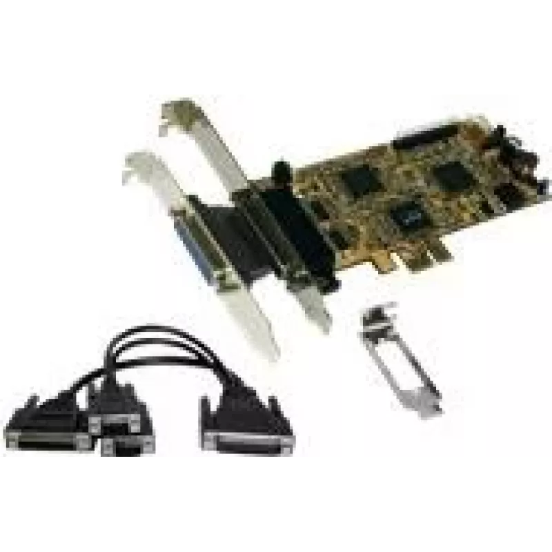 EXSYS EX-44344 2S/2P PCI-Express Multi-I/O-Karte mit Octopus-Kabel, RS232 & IEEE1284