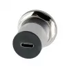 EXSYS EX-49195 USB-C Buchse zu USB-C Buchse Einbauadapter, Metall, USB 3.2 Gen 1