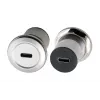 EXSYS EX-49195 USB-C Buchse zu USB-C Buchse Einbauadapter, Metall, USB 3.2 Gen 1